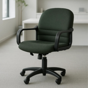 Silla Semi Ejecutiva con Brazos Tamayo 4002 Tela Mini Color Negro