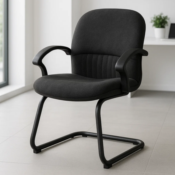 Silla de Visita Etna Tela Mini Negro