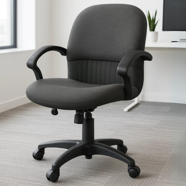 Silla Semi Ejecutiva Etna Tela Mini Negro