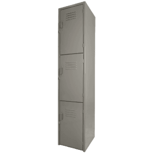 Locker Metálico 3 Puertas 1.80x38x37 Arena