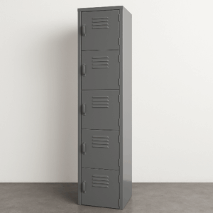Locker 5 puertas 1.80x38x37 Metalico Gris