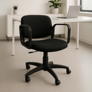 Silla Operativa Allegro con Brazos en Tela Mini Color Negro