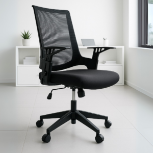Silla Operativa H2 Mesh y Tela Negro