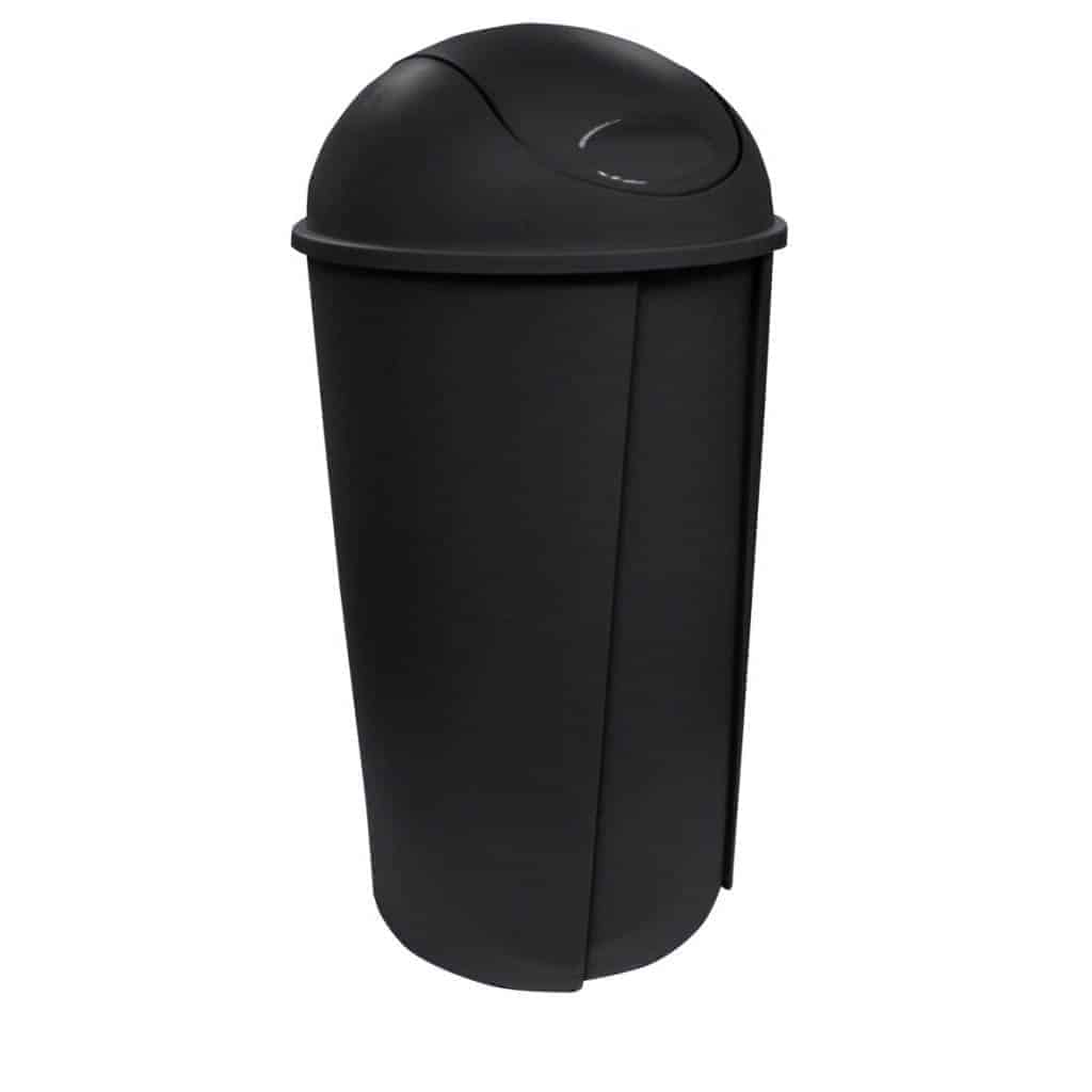 Negro Plástico De bin rechazar bin 80 Litros con Tapa fuera basura basura 