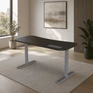 Escritorio Elevable Eléctrico 527 Livello 150x60cm - Ebano boreal