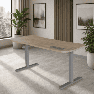 Escritorio Elevable Eléctrico 527 Livello 150x60cm - Eucalipto