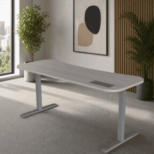 Escritorio Elevable Eléctrico 528 Livello 180x60cm - Ceniza