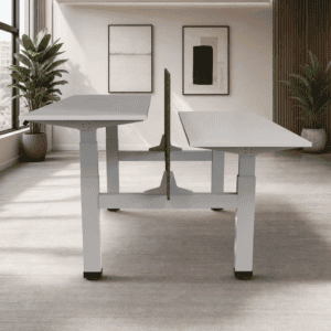 Estación de Trabajo de Altura Ajustable 523 Livello 150cm - Blanco