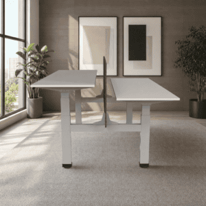Estación de Trabajo de Altura Ajustable 525 Livello 180cm - Blanco