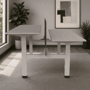 Estación de Trabajo de Altura Ajustable 525 Livello 180cm -Ceniza