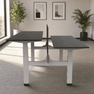 Estación de Trabajo de Altura Ajustable 525 Livello 180cm - Ebano boreal
