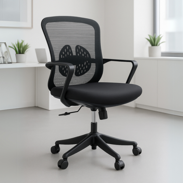 Silla Operativa Organic Mesh y Tela Negra