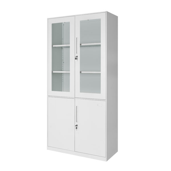 Gabinete Combinado Con Puertas De Vidrio 1.85 MC (Armado)