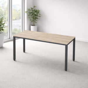 Escritorio Sencillo Billydesk 150x60 cm Encino Polar Estructura Oxford