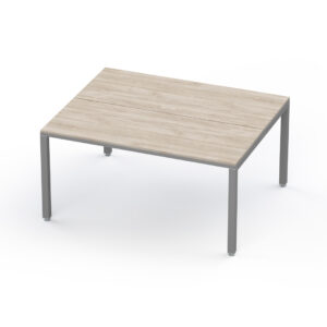 Sala de juntas 6 personas Billydesk 150 cm Encino Polar Estructura Oxford