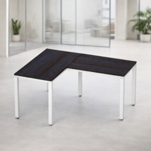 Escritorio en L Billydesk 120x150 cm Anáhuac Estructura Blanco