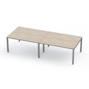 Sala de juntas 8 personas Billydesk 300 cm Encino Polar Estructura Oxford