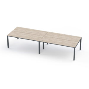 Sala de juntas 10 personas Billydesk 360 cm Encino Polar Estructura Oxford