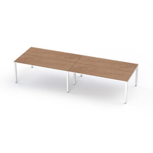 Sala de juntas 10 personas Billydesk 360 cm Monarca Estructura Blanca