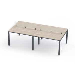 Configuración Telemarketing Billydesk para 4 personas de 240 cm (Encino Polar-Oxford)