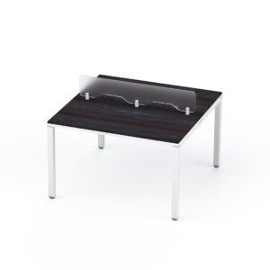 Configuración Frente a Frente Billydesk 120 cm Anáhuac Estructura Metálica Blanca