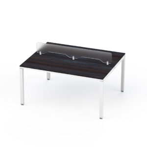 Configuración Frente a Frente Billydesk 150 cm Anáhuac Estructura Blanca