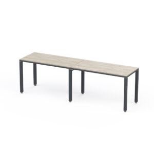 Módulo Lineal Billydesk 240x60 cm Encino Polar Estructura Oxford
