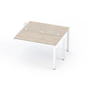 Extensión para telemarketing 120 cm Encino Polar Estructura Blanco