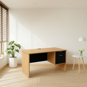 Escritorio con Papelera y Archivo Derecho 120x60 cm (Monarca)