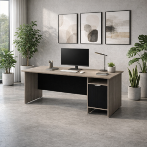 Escritorio con Puerta Derecha 180 x 60 cm (Ceniza)