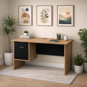 Escritorio con Papelera y Archivo Izquierdo 120 x 60 cm (Monarca)