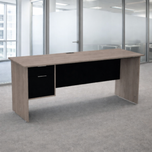 Escritorio con Papelera y Archivo Izquierdo 180x60 cm (Ceniza)