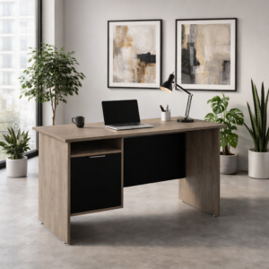 Escritorio con Puerta Izquierda 120 x 60 cm (Ceniza)