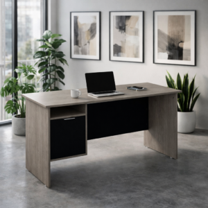 Escritorio con Puerta Izquierda 150 x 60 cm (Ceniza)