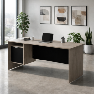 Escritorio con Puerta Izquierda 180 x 60 cm (Ceniza)