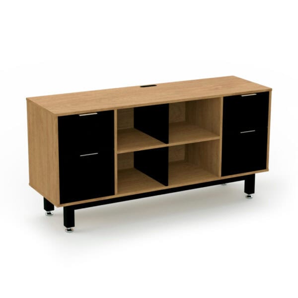 Credenza Alta con Doble Papelera y Archivo 150 x 75 cm (Monarca)