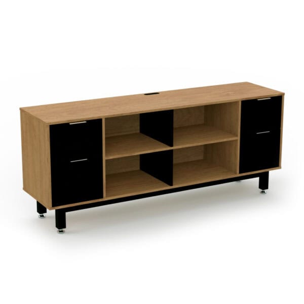 Credenza Alta con Doble Papelera y Archivo 180 x 75 cm (Monarca)