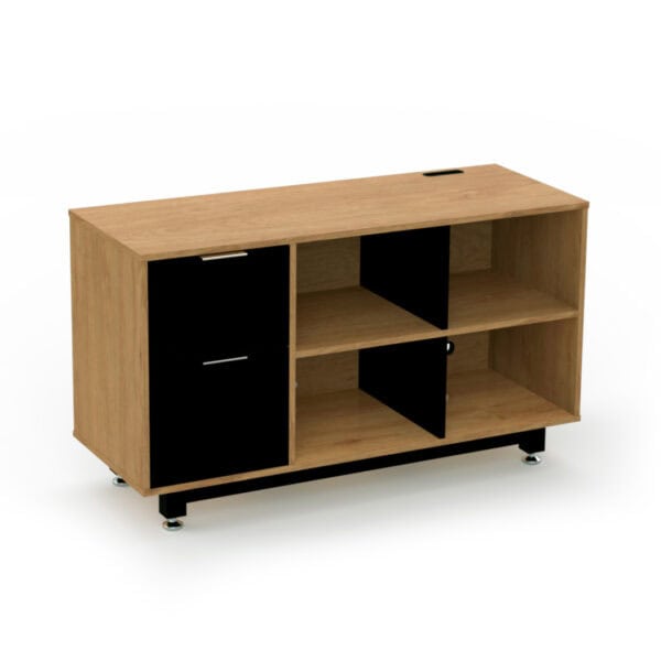 Credenza Baja con Papelera y Archivo 120 x 67.5 cm (Izquierdo, Monarca)