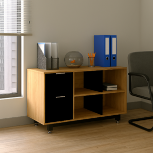 Credenza Baja con Papelera y Archivo 120 x 67.5 cm (Izquierdo, Monarca)