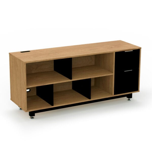 Credenza Baja con Papelera y Archivo 150 x 67.5 cm (Derecho, Monarca)