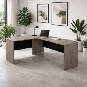 Escritorio en L 180x150 cm (Ceniza)