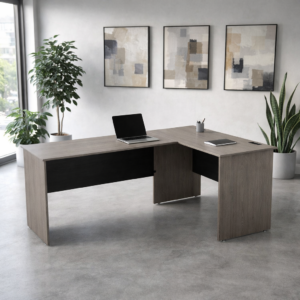 Escritorio en L 120x180 cm (Ceniza)