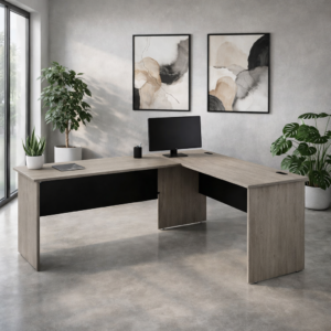 Escritorio en L 150x180 cm (Ceniza)