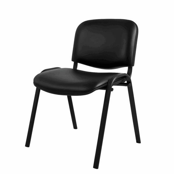 Silla de Visita Allegro sin Brazos en Vinipiel Color Negro