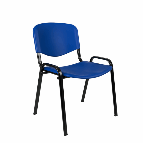 Silla de Visita sin Brazos Genova Plástico Azul