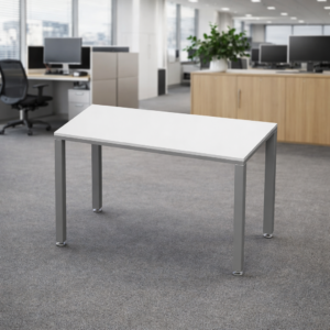 Escritorio Sencillo Billydesk 120x60 cm Blanco Estructura Oxford