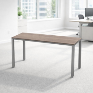 Escritorio Sencillo Billydesk 150x60 cm Ceniza Estructura Metálica Oxford