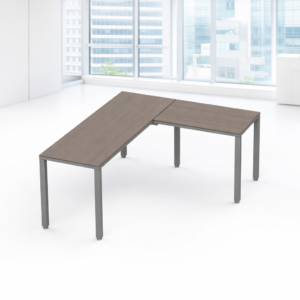 Configuración en L Billydesk 180x150cm - Ceniza-Oxford