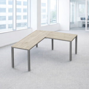 Configuración en L Billydesk 180x150cm - Encino Polar-oxford