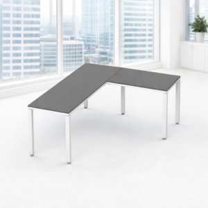 Configuración en L Billydesk 180x150cm - Oxford-Blanco